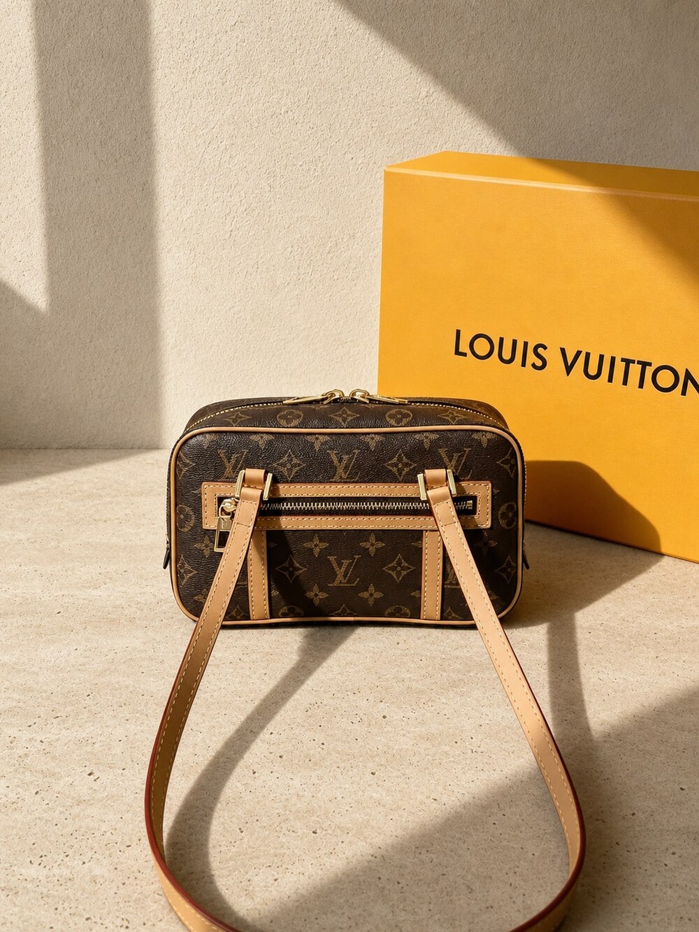 Louis Vuitton Coated Canvas Top Handle Handbag | CitƩ